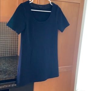 Theory Navy Mini Short Sleeve Dress